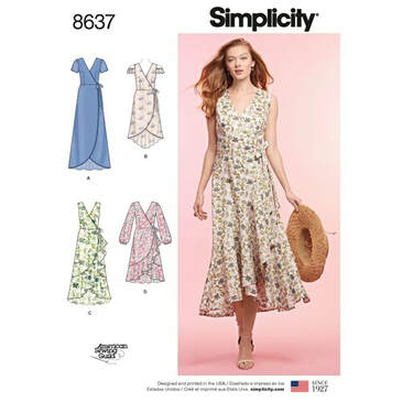 Blue Swishy Dress - Simplicity 8637 - Sewing patterns for the modern sewist!